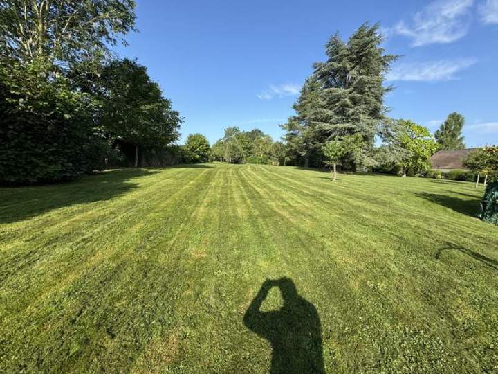 Un gazon impeccable entretenu avec le plus grand soin